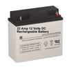 9 and 22 Amp 12 Volt Rechargeable Battery