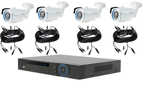 4 HD Varifocal Camera Security Package
