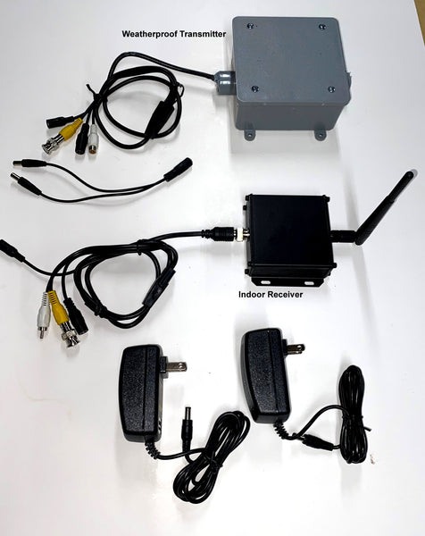 Weatherproof Transmitter with Receiver CVBS