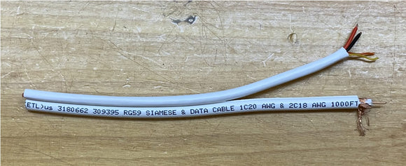 PTZ Cable 6 Wire by the Foot